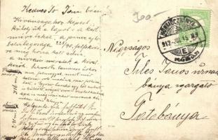 Körmöcbánya, Kremnitz, Kremnica; Erzsike lak - 2 db régi fotó képeslap / Villa Erzsike - 2 pre-1926 ...