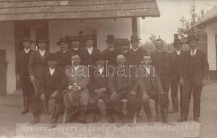 1930 Gyerk, Hrkovce; a község képviselőtestülete. csoportkép / city council. group photo