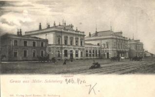 1906 Sumperk, Mährisch Schönberg; Bahnhof / railway station