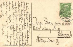 1913 Vienne, Wien II. Hotel Continental zum Goldenes Lamm (EK)