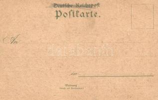 ~1899 Hamburg, Die Börse, St. Nicolai Kirche / stock exchange, church. Karl Schwidernoch Art Nouveau...