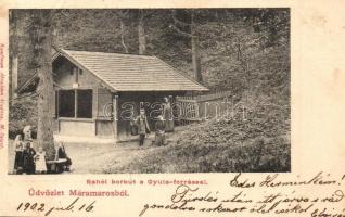 1902 Rahó, Rahau, Rakhiv (Máramaros); Borkút és Gyula forrás / mineral water well with spring