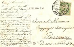 Hajdúszoboszló, Pavilon és gőzmalom. Körner Bála kiadása + "KŐRÖSMEZŐ-BUDAPEST 299. SZ." v...