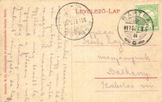 1911 Bártfa, Bardejov, Bardiov; Fő tér, Stern Adolf üzlete, Likőr, rum és cognac gyár. Horovitz M. C...