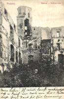 1907 Pozsony, Pressburg, Bratislava; várrom. Divald Károly 1039. / Schlossruine / castle ruins