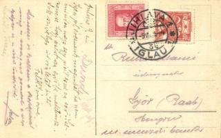 Jihlava, Iglau; Walddörfl, Pension Tivoli / hotel and restaurant with garden