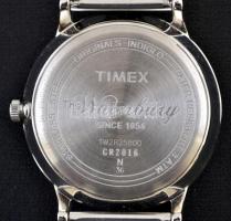 Timex karóra szíjjal, vízálló, működik, jó állapotban, d: 4 cm