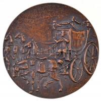 Kiss Nagy András (1930-1997) DN "Krúdy Gyula" kétoldalas Br emlékérem (48,24g/45mm) T:1- /...