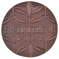 Kiss Nagy András (1930-1997) ~1980. "Erkel Ferenc-Díj" öntött Br díjérem. (158,2g/69mm) T:...