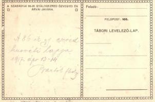 1917 Húsvét. Szabadkai 86. gyalogezred özvegyei és árvái javára / WWI K.u.K. military Easter charity...