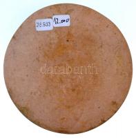 Solymári Valkó László (1909-1984) 1955. "Hubay Jenő 1858-1937" öntött, egyoldalas Br emlék...