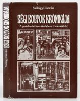 Szilágyi István: Régi boltok krónikája. A pest-budai kereskedelem történetéből. Bp., 1986, Közgazdasági és Jogi Könyvkiadó. Kiadói egészvászon kötés, papír védőborítóval, jó állapotban.