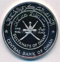 Omán 1997. 1R Ag "Hegyi gazella" T:PP
Oman 1997. 1 Rial "Mountain gazelle" C:PP...