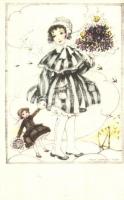 1922 Girl with doll. B.K.W.I. 111-2. s: Mela Koehler