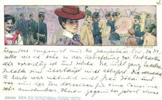 1899 Allerlei XII/8. Wiener Künstler-Postkarte Philipp & Kramer s: Alexander Pock