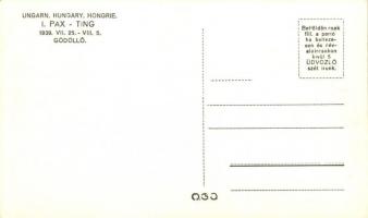 1939 Gödöllő, I. Pax-Ting leánycserkész világtalálkozó a svéd táborral / Girl scout jamboree, Swedis...