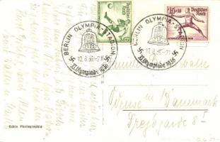 1936 Berlin, Entzünden des Olympischen Feuers im Lustgarten / 1936 Summer Olympics, XI. Olympiad. Si...