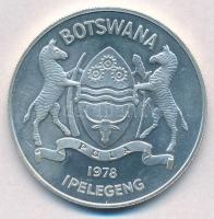 Botswana 1978. 10P Ag "Szassza" T:1-
Botswana 1978. 10 Pula Ag "Klipspringer" C...