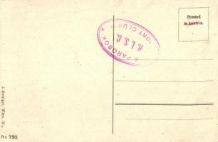 Heuer geh'n ma / WWI K.u.K: military art postcard. J. Reiniger No. 720. Art Nouvea, litho  (EK)