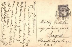 1921 A Berlin (Berlinbe) / WWI German military art postcard with prisoner of war. Chromo Lith. Kunst...