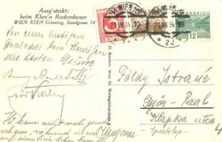 Wir halten fest und treu zusammen. Ausg'steckt beim Klan'n Rockenbauer / Jewish restaurant...