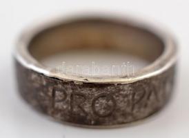 1914 "Pro Patria 1914" feliratú fém gyűrű, méret: 55 /
World War I iron rings with "...