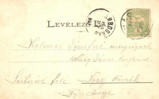 1905 Mád (Hegyalja), Római katolikus templom, Fő utca, Izraelita és református templom, zsinagóga. P...