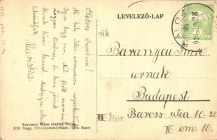 1916 Káloz, Községháza, park részlet  (EK)