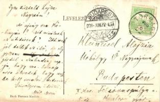 1908 Biatorbágy, Torbágy; Vasútállomás. Beck Ferencz kiadása / Bahnhof / railway station (r)