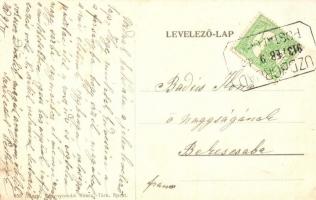 1913 Uzd (Urd), Uzdborjád (Sárszentlőrinc); Horváth Béla üzlete, Pesthy M.-féle uradalmi ház, jegyző...