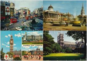 55 db modern angol városképes lap / 55 modern British town-view postcards