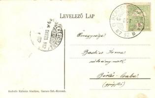 1906 Garamszentkereszt, Ziar nad Hronom, Svaty Kríz; Remete lak, tó és kerti pavilon. Anderle Kálmán...