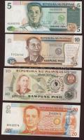 Fülöp szigetek 1981. 10P emlékkiadás T:I + 1985-94. 5P, 10P, 20P T:I,II+ (20P) Csak egyszer hajtva!