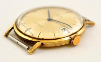 Lasita svájci arany (Au) 14 K karóra, másodpercmutató leesett, működik, sérült számlappal, bruttó:22...