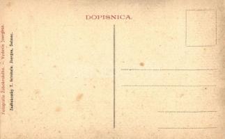 Selmecbánya, Schemnitz, Banska Stiavnica; Terasz részlet, utca. Zsabokrszky T. felvétele / Terrasse ...