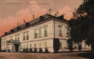 1916 Cífer, Czifer, Biksárd, Ziffer; Zichy Antal gróf kastélya / Schloss / castle