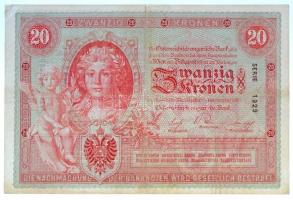 1900. 20K "1929 037649" T:restaurált / Hungary 1900. 20 Corona "1929 037649" C:r...