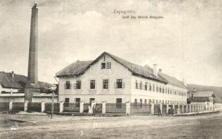 1911 Zayugróc, Ugrócváralja, Uhrovec; Gróf Zay Miklós botgyára / wood products factory (r)