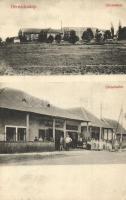 1915 Hernádcsány, Csany, Cana; Gőzmalom, utcakép bor, sör és pálinka üzlettel / steam mill, street view with beer, wine and brandy shop