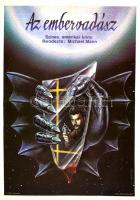 1989 Merczel Péter (1956-): Az embervadász, amerikai film plakát, rendezte: Michael Mann, hajtásnyommal, 81x56,5 cm