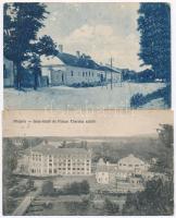 5 db régi magyar és történelmi magyar városképes lap: Devecser, Pöstyén, Szalkszentmárton, Szepsi, H...