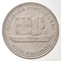 Portugália 1996. 1000Esc Ag "Fernando II e Glória fregatt restaurálása" T:BU
Portugal 199...