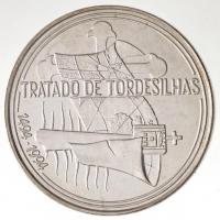 Portugália 1994. 1000Esc Ag Tordesillasi szerződés T:BU Portugal 1994. 1000 Escudos Ag Treaty of Tordesillas C:BU Krause KM#675