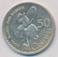 Guatemala 1962. 50c Ag T:2 Guatemala 1962. 50 Centavos Ag C:XF