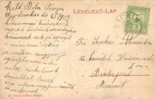 1909 Nagykövesd, Velky Kamenec; Rákóczi vár / castle ruins