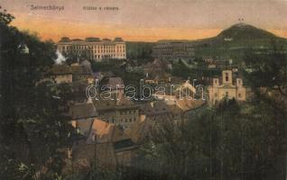 1906 Selmecbánya, Schemnitz, Banska Stiavnica; Kilátás a városra. Joerges / panorama view (gyűrődés / crease)