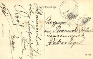 1911 Selmecbánya, Schemnitz, Banska Stiavnica; látkép kelet felé. Joerges / Eastern panorama view