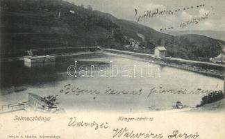 1908 Selmecbánya, Schemnitz, Banska Stiavnica; Klinger-tárói tó. Joerges A. / lake