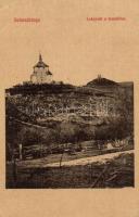 1914 Selmecbánya, Schemnitz, Banska Stiavnica; leányvár a temetővel. Grohmann kiadása / castle with cemetery (EK)