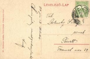 1914 Selmecbánya, Schemnitz, Banska Stiavnica; leányvár a temetővel. Grohmann kiadása / castle with ...